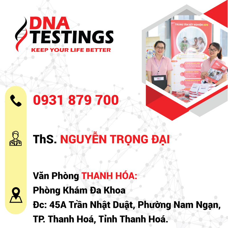Dịch vụ xét nghiệm ADN tại Thanh Hóa