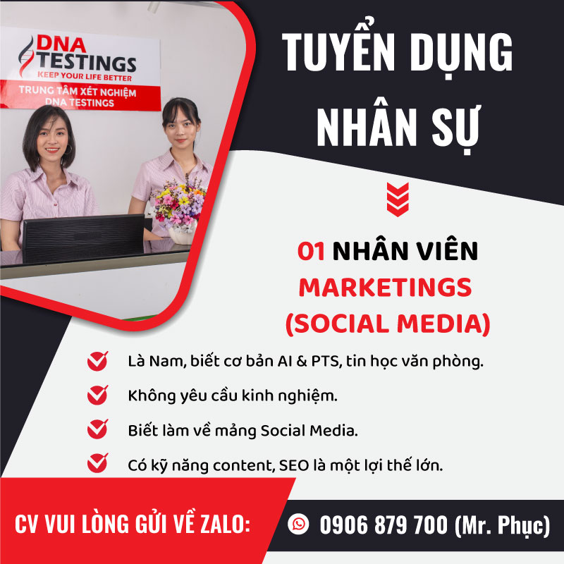 Tuyển dụng Marketing (Social Media)